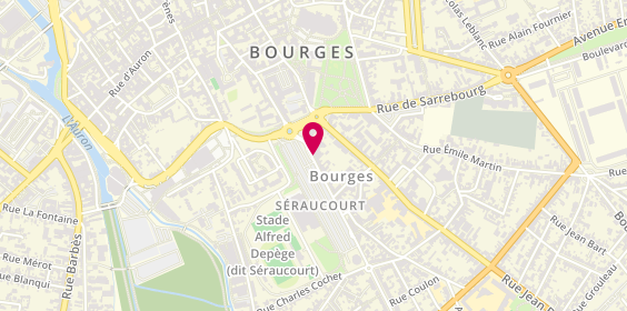Plan de DARTIGUELONGUE Sandrine, 3 Rue Seraucourt, 18000 Bourges