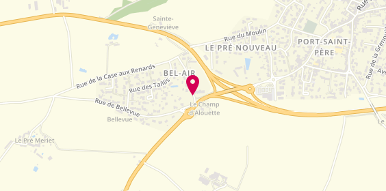 Plan de BELLOT Delphine, 2 Rue de Bel Air, 44710 Port-Saint-Père