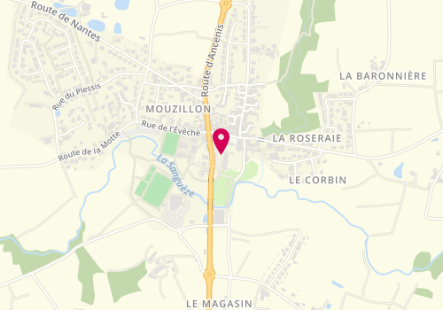 Plan de BOSSARD Amélie, 55 Place de la Vendée, 44330 Mouzillon