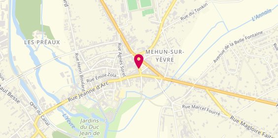 Plan de DEL Valle MUNOZ Lucie, 6 Place du 14 Juillet, 18500 Mehun-sur-Yèvre