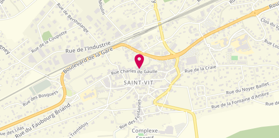 Plan de THOMAS Morine, 17 Ter Rue Charles de Gaulle, 25410 Saint-Vit