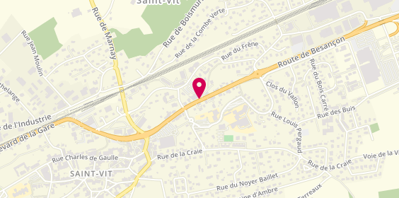 Plan de KUMMERLE Violette, 9 Route de Besancon, 25410 Saint-Vit