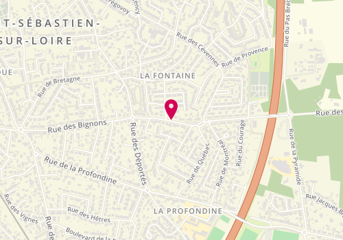 Plan de LESCOUBLET Eva, 31 Rue de la Lourneau, 44230 Saint-Sébastien-sur-Loire