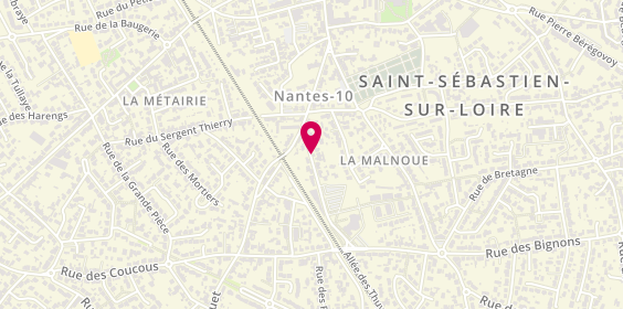 Plan de BOUET Sophie, 11 Rue des Berlaguts, 44230 Saint-Sébastien-sur-Loire