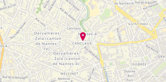 Plan de LE GUEVEL-DAUSSE Fabienne, 2 Place Canclaux, 44100 Nantes