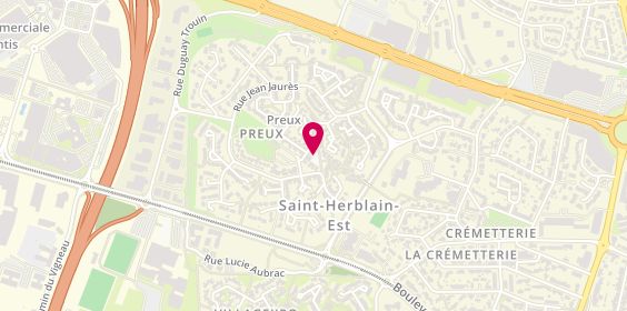 Plan de HADJEZ Charlotte, 31 Place de Preux, 44800 Saint-Herblain