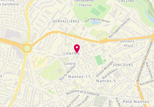 Plan de BORDIGONI Sophie, 46 Rue de la Contrie, 44100 Nantes