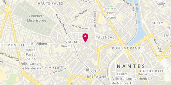Plan de AUBRY Clémentine, 10 Bis Rue Sarrazin, 44000 Nantes