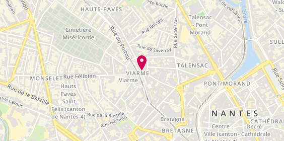 Plan de MARTIN Laurence, 13 Place Viarme, 44000 Nantes