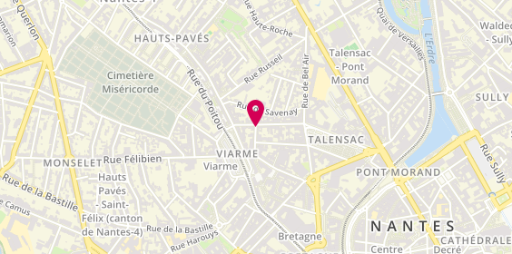 Plan de DALZON Vincent, 10 Rue Frédureau, 44000 Nantes