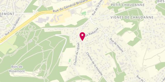 Plan de JACQUOT Lydie, 6 Chemin de la Vosselle, 25000 Besançon