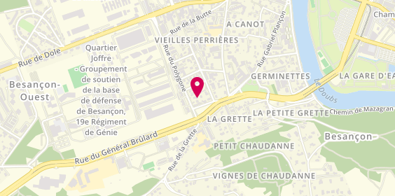 Plan de GUERRIN Laura, 31 Bis Rue du Polygone, 25000 Besançon