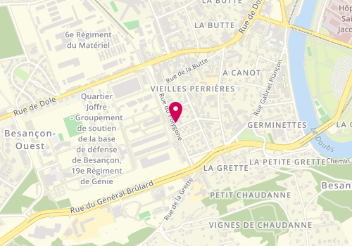 Plan de ALONSO Quentin, 21 Rue du Polygone, 25000 Besançon