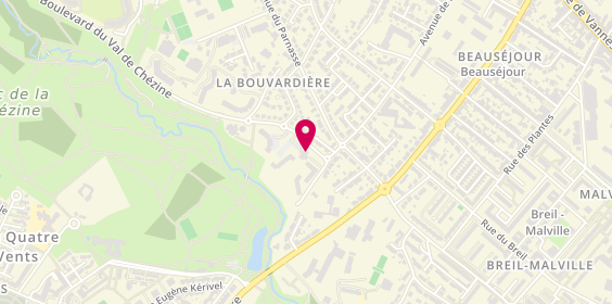 Plan de PASTANT Xavier, 7 Boulevard du Val de Chezine, 44800 Saint-Herblain