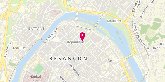 Plan de BONNARD Simon, 21 Bis Rue de la Republique, 25000 Besançon