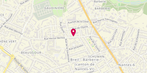Plan de CARFANTAN Isabelle, 32 Rue Hector Berlioz, 44300 Nantes