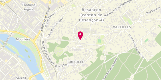 Plan de GUSTIN Yaël, 7 Chemin des Monts de Bregille Haut, 25000 Besançon