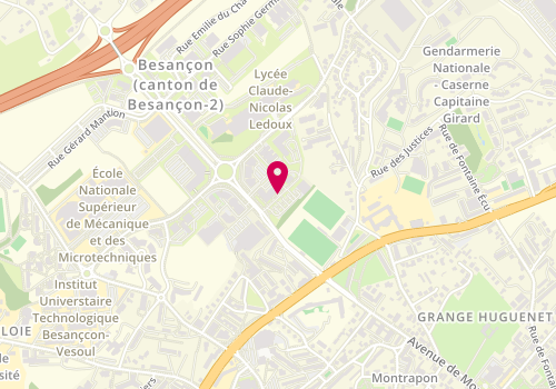 Plan de SAUVANET Victor, 2 F Avenue des Montboucons, 25000 Besançon