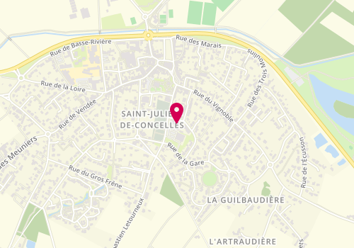 Plan de CHEVALIER Anaïs, 13 Rue Sebastien Letourneux, 44450 Saint-Julien-de-Concelles