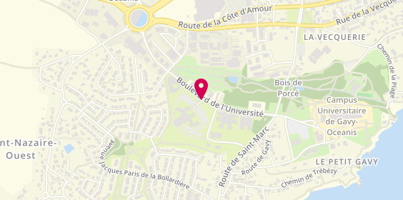 Plan de GEFFROY SOULAS Valérie, 33 Boulevard de l'Université, 44615 Saint-Nazaire