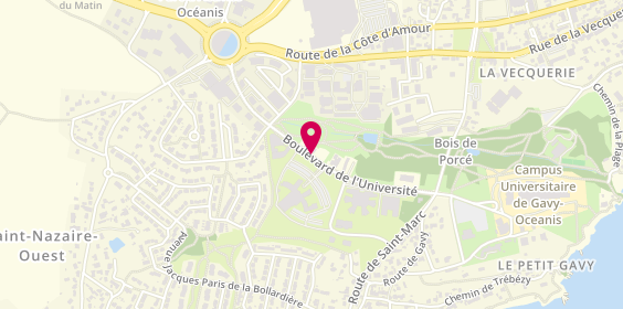 Plan de BAVILLE Bérénice, 28 Boulevard de l'Université, 44600 Saint-Nazaire