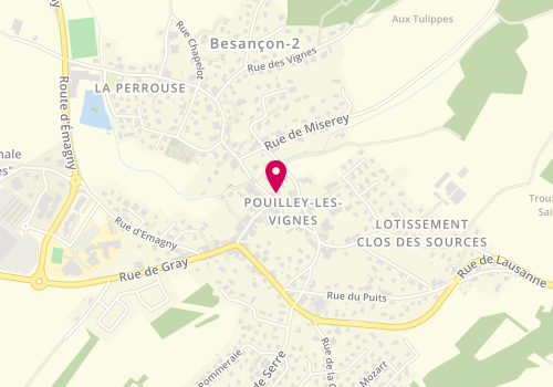 Plan de MORENO Leslie, 7 Bis Rue des Fontaines, 25115 Pouilley-les-Vignes