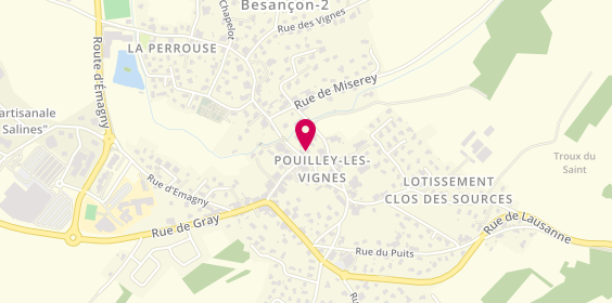 Plan de BELIN Sophie, 7 Bis Rue des Fontaines, 25115 Pouilley-les-Vignes