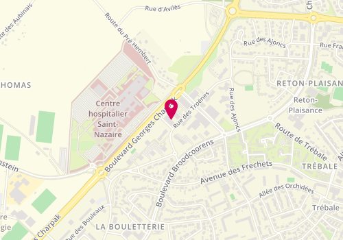 Plan de PEREZ Florence, 5 Rue des Troenes, 44600 Saint-Nazaire