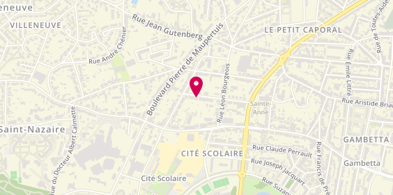 Plan de THUDOR Brice, 13 Rue Jean Antoine de Baïf, 44600 Saint-Nazaire