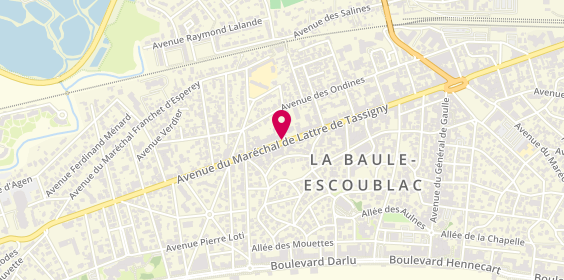 Plan de OLLIVIER Agnès, 231 Avenue du Maréchal de Lattre de Tassigny, 44500 La Baule-Escoublac