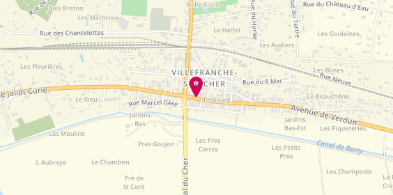 Plan de ORBLIN Fanny, 11 Avenue de Verdun, 41200 Villefranche-sur-Cher