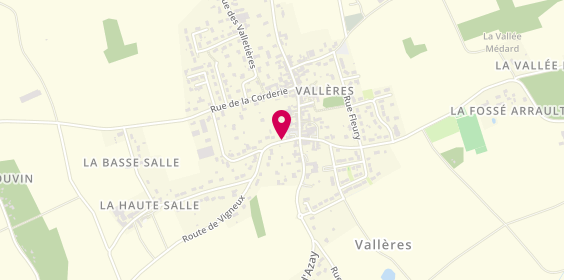 Plan de VAILLANT Valérie, 4 Rue de la Fosse de l'Eau, 37190 Vallères