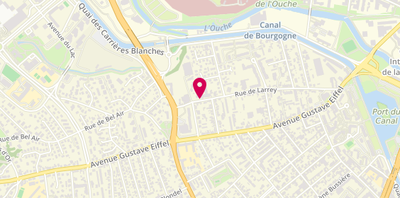 Plan de TOUPET Micheline, 52 Rue de Larrey, 21000 Dijon