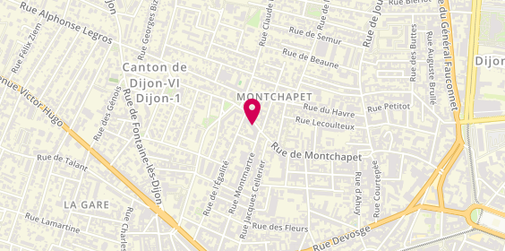 Plan de DURVILLE Anthony, 35 Rue de Montchapet, 21000 Dijon