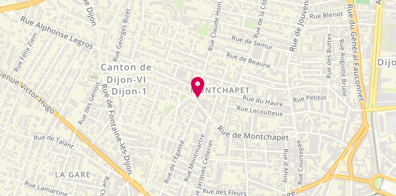 Plan de RIBAILLIER-CHEVROT Estelle, 56 Rue Montchapet, 21000 Dijon