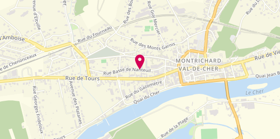 Plan de ROULIN-COUTELEAU Alexandra, 8 Rue Basse de Nanteuil, 41400 Montrichard-Val-de-Cher