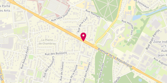 Plan de BISOCEANU Georgiana, Avenue de la Republique, 37170 Chambray-lès-Tours
