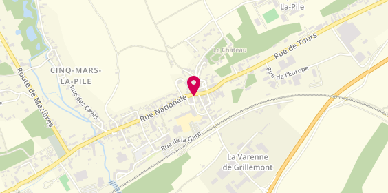 Plan de GATEAU Alain, 5 Place de la Mairie, 37130 Cinq-Mars-la-Pile