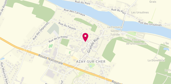 Plan de AURICOMBE Jean Claude, 12 Rue de la Poste, 37270 Azay-sur-Cher