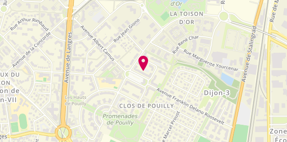 Plan de FETIVEAU Didier, 2 Boulevard Winston Churchill, 21000 Dijon