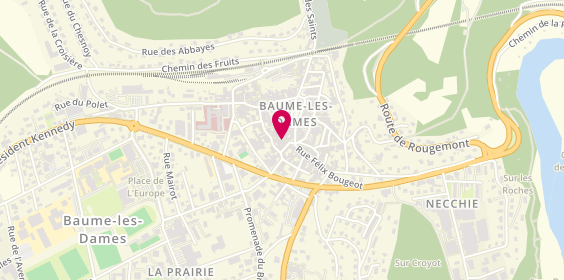 Plan de HOUSER Frédérique, 8 Rue des Armuriers, 25110 Baume-les-Dames