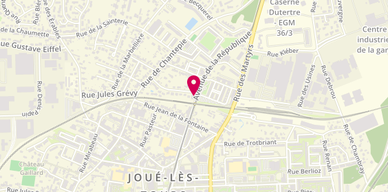 Plan de PARAVIS Aurélie, 21 Avenue de la Republique, 37300 Joué-lès-Tours