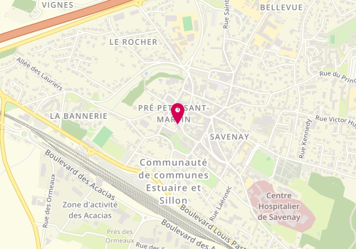 Plan de LINDE Baptiste, 1 Rue Hoche, 44260 Savenay