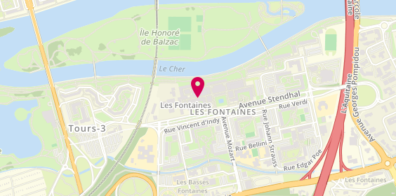 Plan de FONTENEAU Alexandra, 9 Rue Victor Jacquemont, 37200 Tours