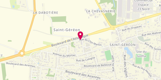 Plan de BELOEIL DOLLET Mireille, 277 Rue du Clos Martin, 44150 Saint-Géréon