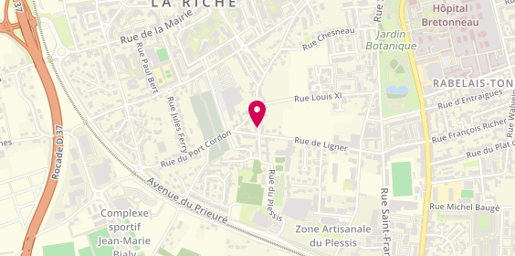 Plan de GÉRARD Baptiste, 113 Rue du Plessis, 37520 La Riche