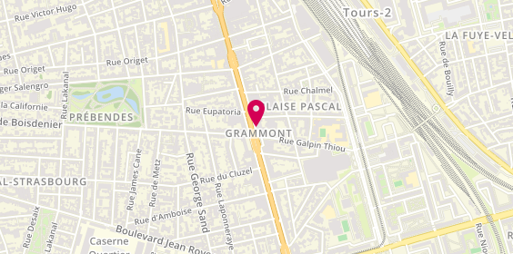 Plan de GUYOT Céline, 70 Avenue de Grammont, 37000 Tours