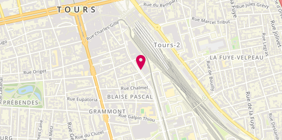 Plan de BERTIN Oriane, 60 Rue Blaise Pascal, 37000 Tours