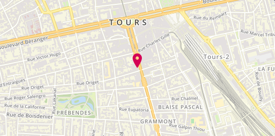 Plan de BORGEAIS Charlotte, 19 Avenue de Grammont, 37000 Tours