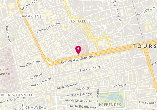 Plan de PARISET Cédric, 53 Boulevard Beranger, 37000 Tours